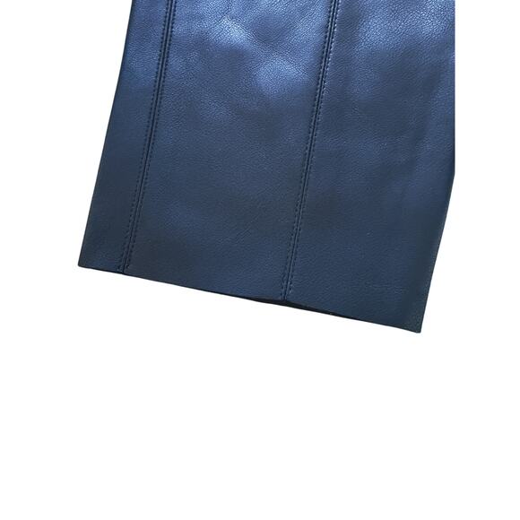 Know One Cares Black High Waist Faux Leather Pants Size 4 Edgy Punk Quiet Luxury - Picture 4 of 8